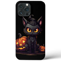 Chat noir en sorcier Casquette Meowlow iPhone / co