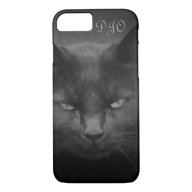 Coques Case-Mate iPhone Chat noir étoilé (Dos)