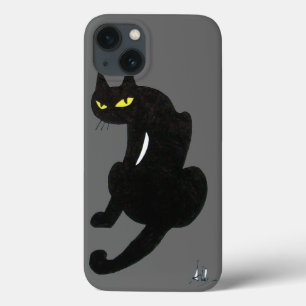iPhone 13 Case CHAT NOIR gris