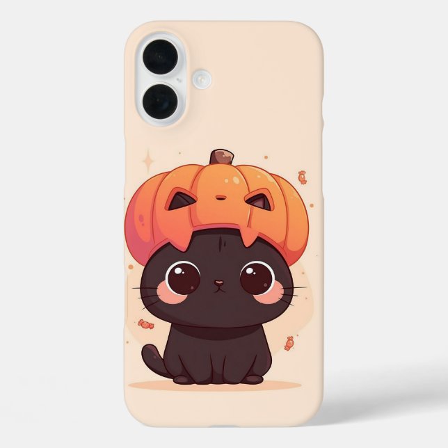 Coques Case-Mate iPhone Chat noir Kawaii (Verso)