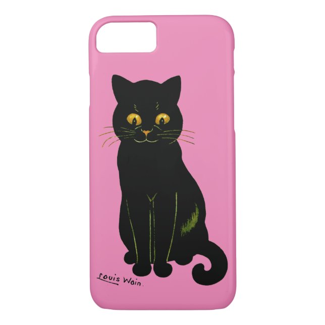 Coques Case-Mate iPhone Chat noir, Louis Wain (Dos)