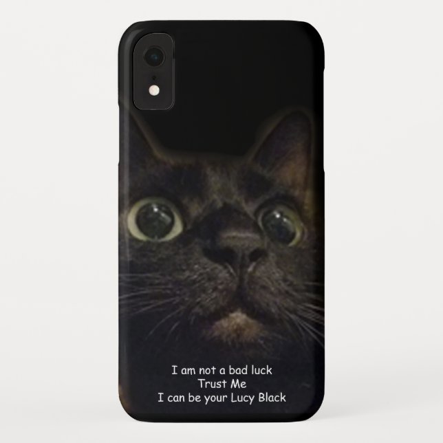 Coques Case-Mate iPhone Chat noir Lucky (Dos)