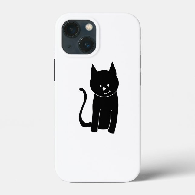 Coques Case-Mate iPhone Chat noir mignon (Verso)