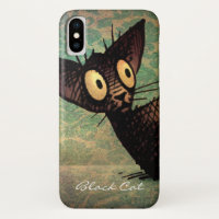 Chat noir oriental mignon drôle de Shorthair