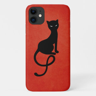 Case-Mate iPhone Case Chat noir rouge Gracieux