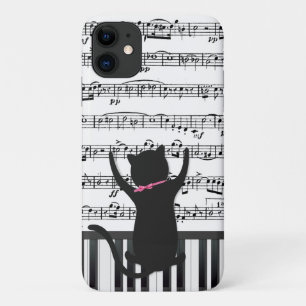 Case-Mate iPhone Case Chat Noir Sur Touches De Piano
