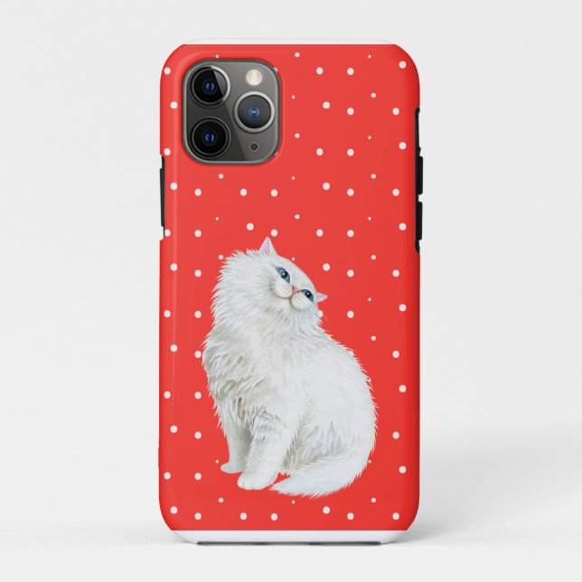 Coques Case-Mate iPhone Chat perse sur rouge (Dos)