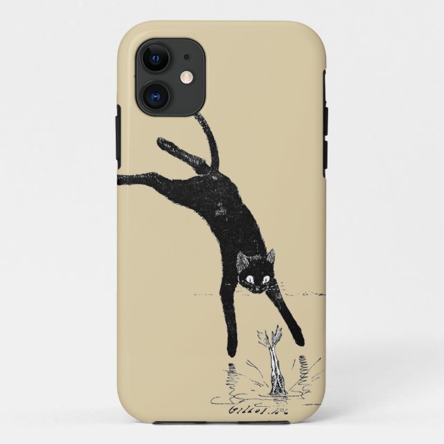Coques Case-Mate iPhone Chat Sauter dans l'étang, Alexandre Steinlen (Dos)