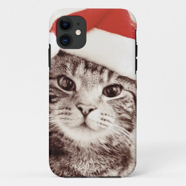 Coques Case-Mate iPhone Chat tigré domestique utilisant le casquette rouge (Dos)