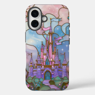 Coques iPhone 16 Château de verre avec Vibrant Pastels