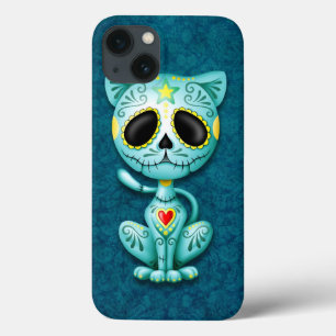 Etui iPhone 13 Chaton bleu de sucre de zombi