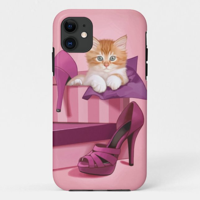 Coques Case-Mate iPhone Chaton de gingembre dans la boîte à chaussures (Dos)