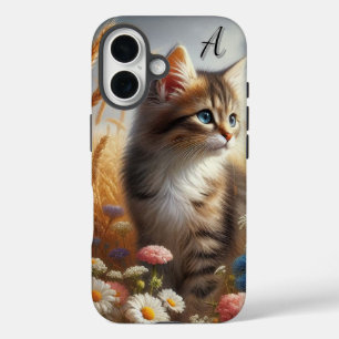 Coques iPhone 16 Chaton mignon aquarelle chat iPhone