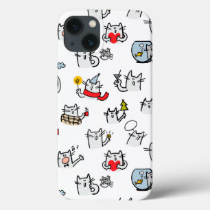 Case-Mate iPhone Case Chats amusants, lait et magie.