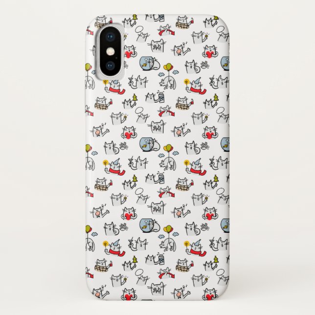 Coques Case-Mate iPhone Chats amusants, lait et magie. (Dos)