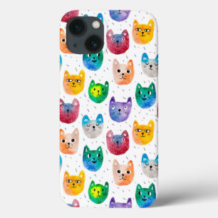 Case-Mate iPhone Case Chats aquarelles et amis