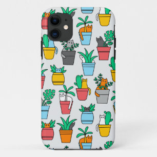 Case-Mate iPhone Case Chats dans les pots à fleurs