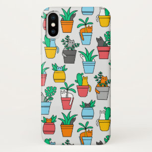 Case-Mate iPhone Case Chats dans les pots à fleurs