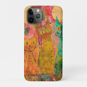 Case-Mate iPhone Case Chats d'aquarelle de Boho - Art de la féline terre