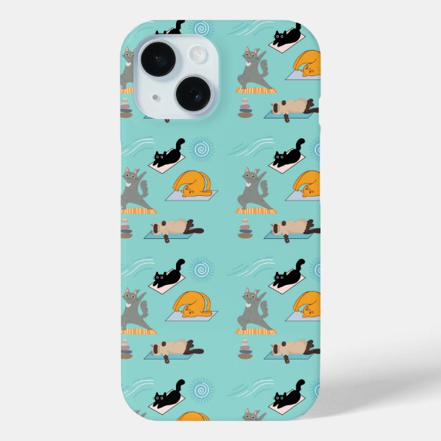 Coques Case-Mate iPhone Chats Drôle Au Yoga (Verso)