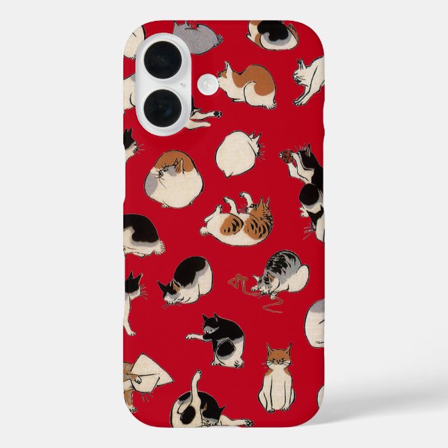 Coques Case-Mate iPhone Chats japonais (couleur variable) (Verso)