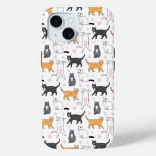 Coque Pour iPhone 15 Chats mignons