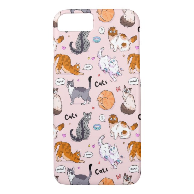 Coques Case-Mate iPhone Chats mignons (Dos)