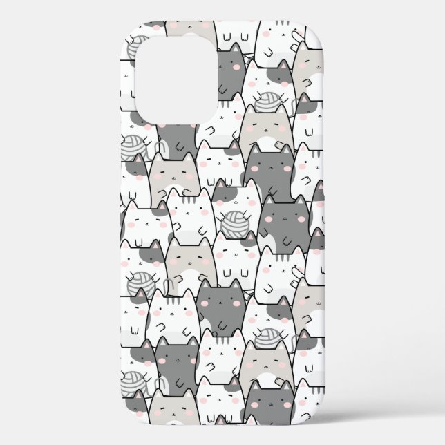 Coques Case-Mate iPhone Chats Motif Cute Kawaii sans joint (Verso)