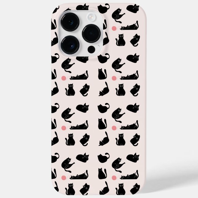 Coques Case-Mate iPhone Chats noirs idiots (Verso)