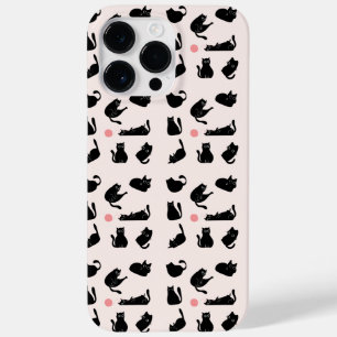 Coque Pour Pour iPhone 14 Pro Max Chats noirs soyeux