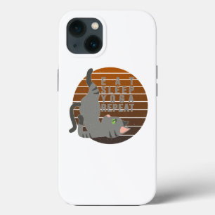 Case-Mate iPhone Case Chatte drôle faisant du yoga.