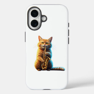 Coques iPhone 16 chatte musicienne