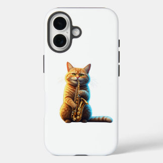 Coques iPhone 16 chatte musicienne