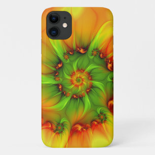 Case-Mate iPhone Case Chaud Été Vert Orange Abstrait coloré Fractal