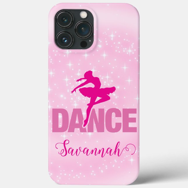 Coques Case-Mate iPhone Chaud rose Ballerina Dance Sparkle Personnalisé (Verso)