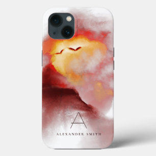 Case-Mate iPhone Case Chaud Tir Sunny Mountains Paysage Monogrammé