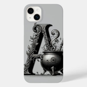 Coque Pour iPhone 14 Plus Chaudière de sorcière Lettre sorcière A initiale p