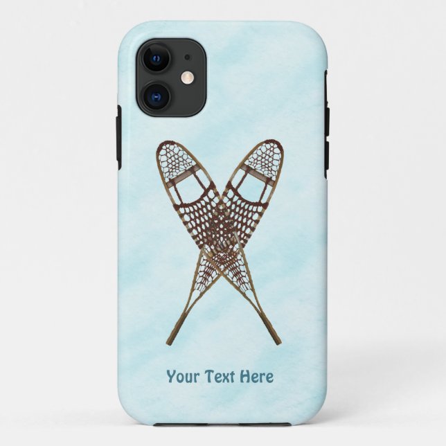 Coques Case-Mate iPhone Chaussures À Neige Traversées Sur Neige (Dos)