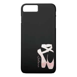Coque iPhone 7 Plus Chaussures de ballet molles personnalisées de rose
