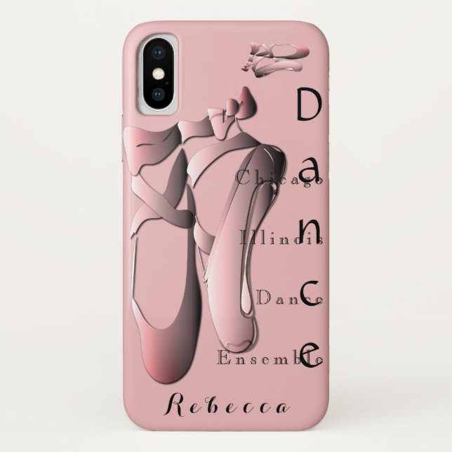 Coques Case-Mate iPhone Chaussures de talon de ballet rose (Dos)
