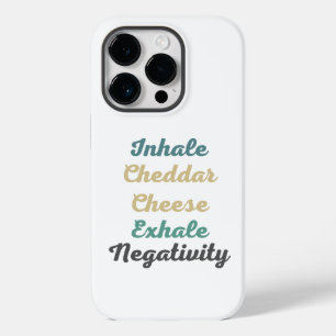 Coque Pour iPhone 14 Pro Cheddar Inhale Fromage Exhale Négativité