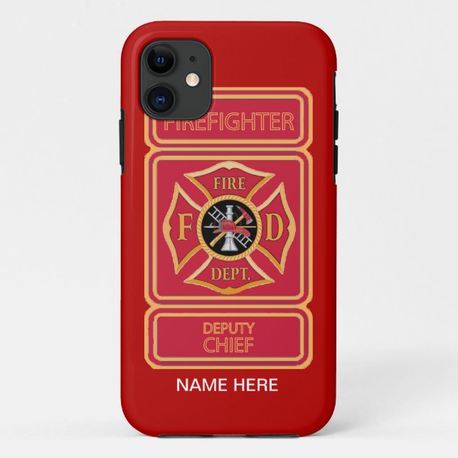 Coques Case-Mate iPhone Chef adjoint des pompiers (Dos)