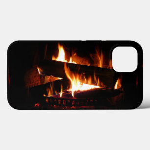 iPhone 13 Case Cheminée Chaleureuse Photographie de scène hiverna