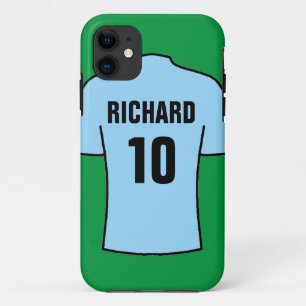 Case-Mate iPhone Case Chemise de football en bleu clair Coque-coque ipho