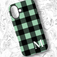Chèque Plaid Buffle Vert Mint