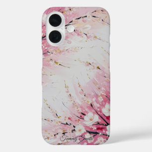 Coques iPhone 16 Cherry Blossom Breeze Abstrait