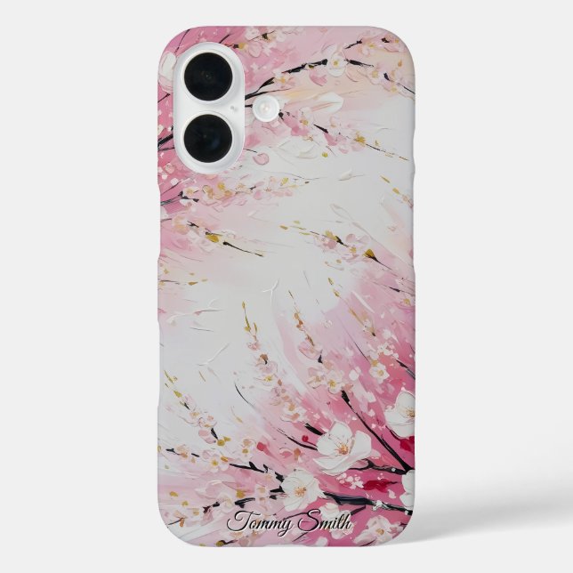 Coques Case-Mate iPhone Cherry Blossom Breeze Abstrait (Verso)