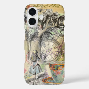 Coques iPhone 16 Cheshire Chat Alice Wonderland Classic