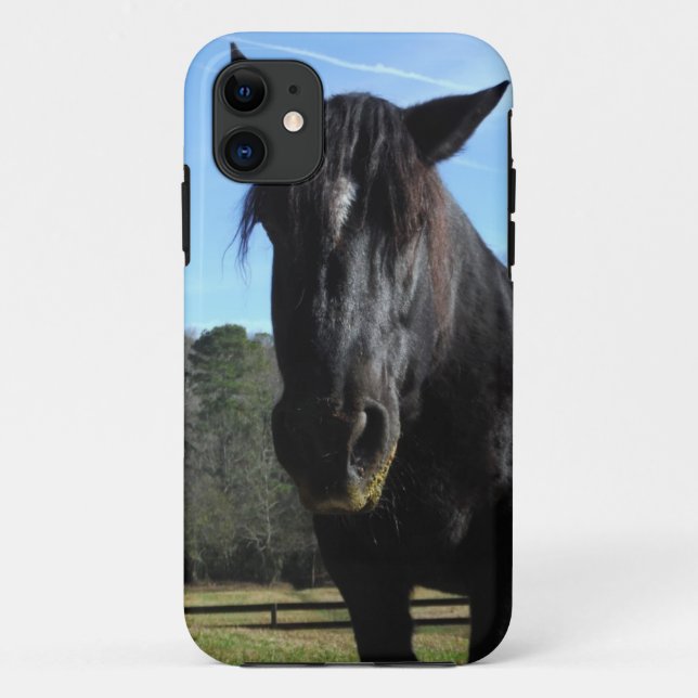 Coques Case-Mate iPhone Cheval à bascule noir secouru (Dos)