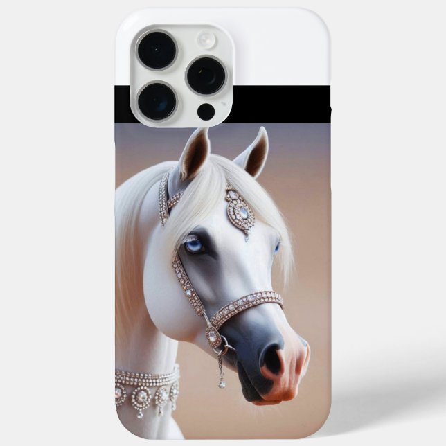 Coques Case-Mate iPhone Cheval blanc d'Arabie (Verso)
